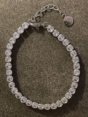 Matrix Round Tennis Bracelet • Swarovski Crystals • Sterling Silver
